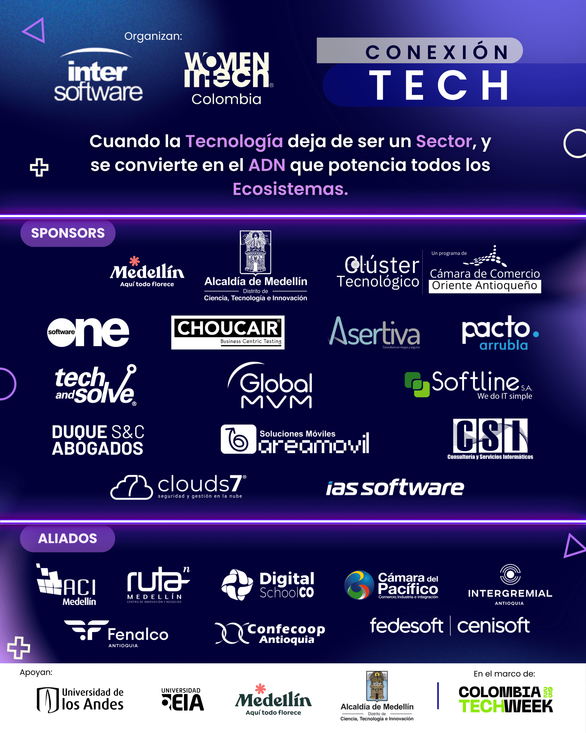 CONEXIÓN TECH 2025: NUESTROS ALIADOS Y PATROCINADORES